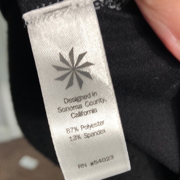 Athleta Black Racerback Tank Top Size M - Picture 5 of 6